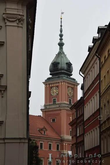 Ulica Świętojańska i wieża Zamku Królewskiego